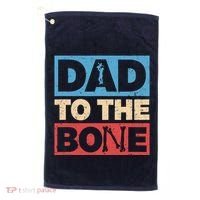 Dad To The Bone Bad Dad Humor Golf Towel thumb 0