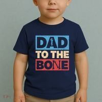 Dad To The Bone Bad Dad Humor Toddler T-Shirt thumb 2