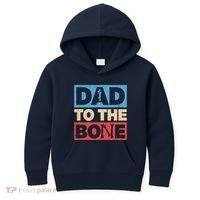 Dad To The Bone Bad Dad Humor Kids Hoodie thumb 0
