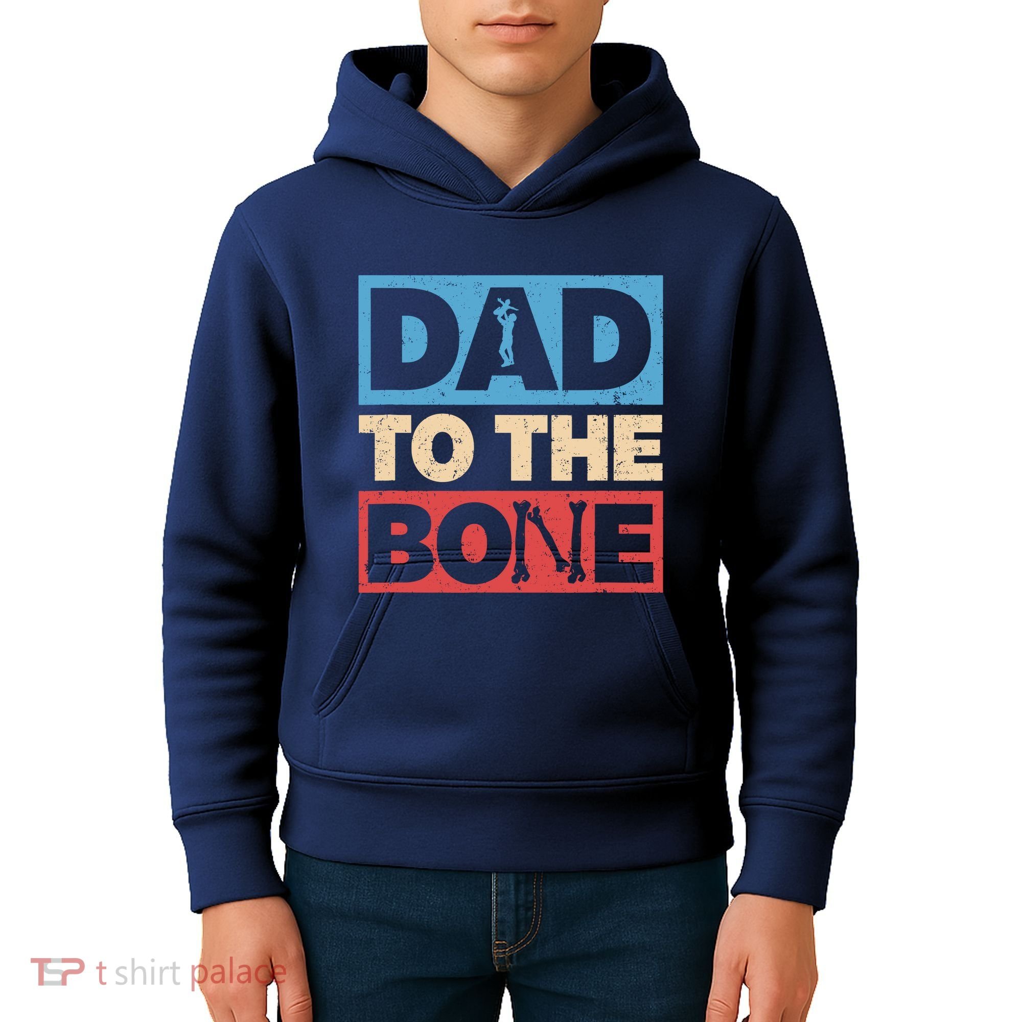 Dad To The Bone Bad Dad Humor Kids Hoodie