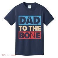 Dad To The Bone Bad Dad Humor Kids T-Shirt thumb 0