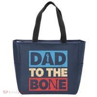 Dad To The Bone Bad Dad Humor Tote Bag thumb 0