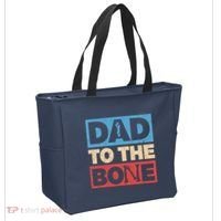 Dad To The Bone Bad Dad Humor Tote Bag thumb 2