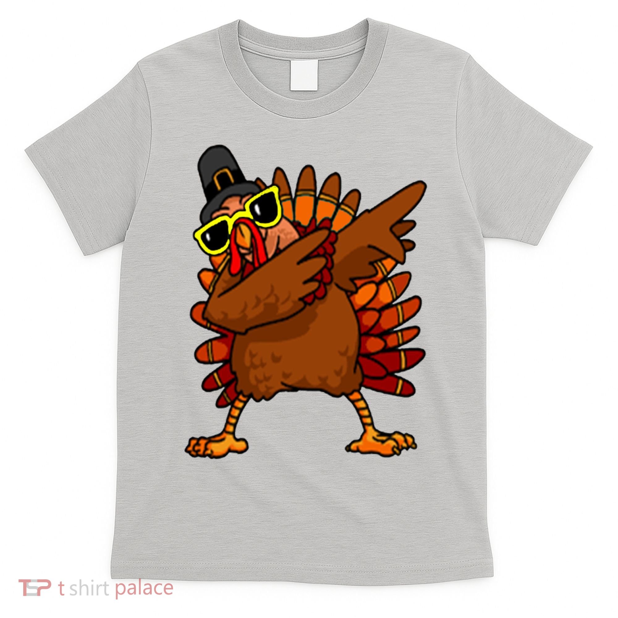 Dabbing Turkey, Thanksgiving Funny Cute T-Shirt