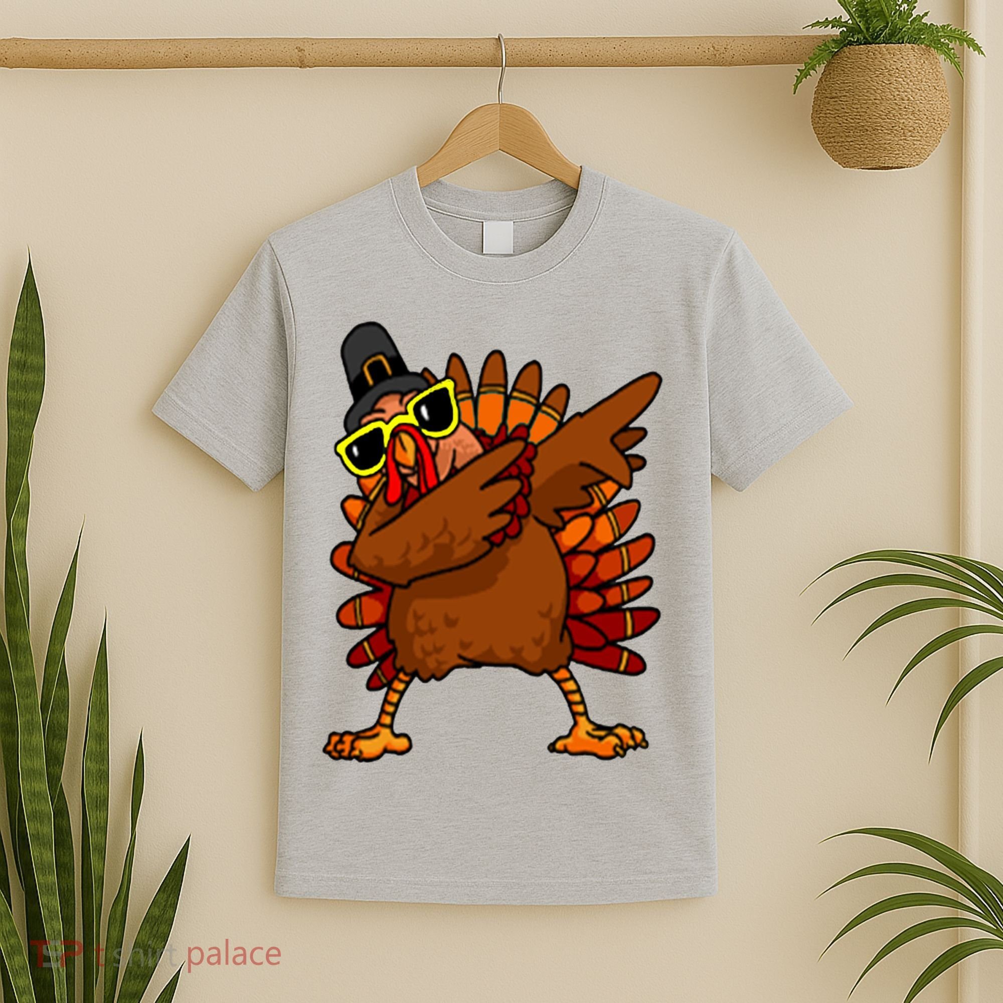 Dabbing Turkey, Thanksgiving Funny Cute T-Shirt