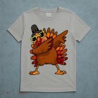 Dabbing Turkey, Thanksgiving Funny Cute T-Shirt thumb 5