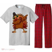 Dabbing Turkey, Thanksgiving Funny Cute Pajama Set thumb 0