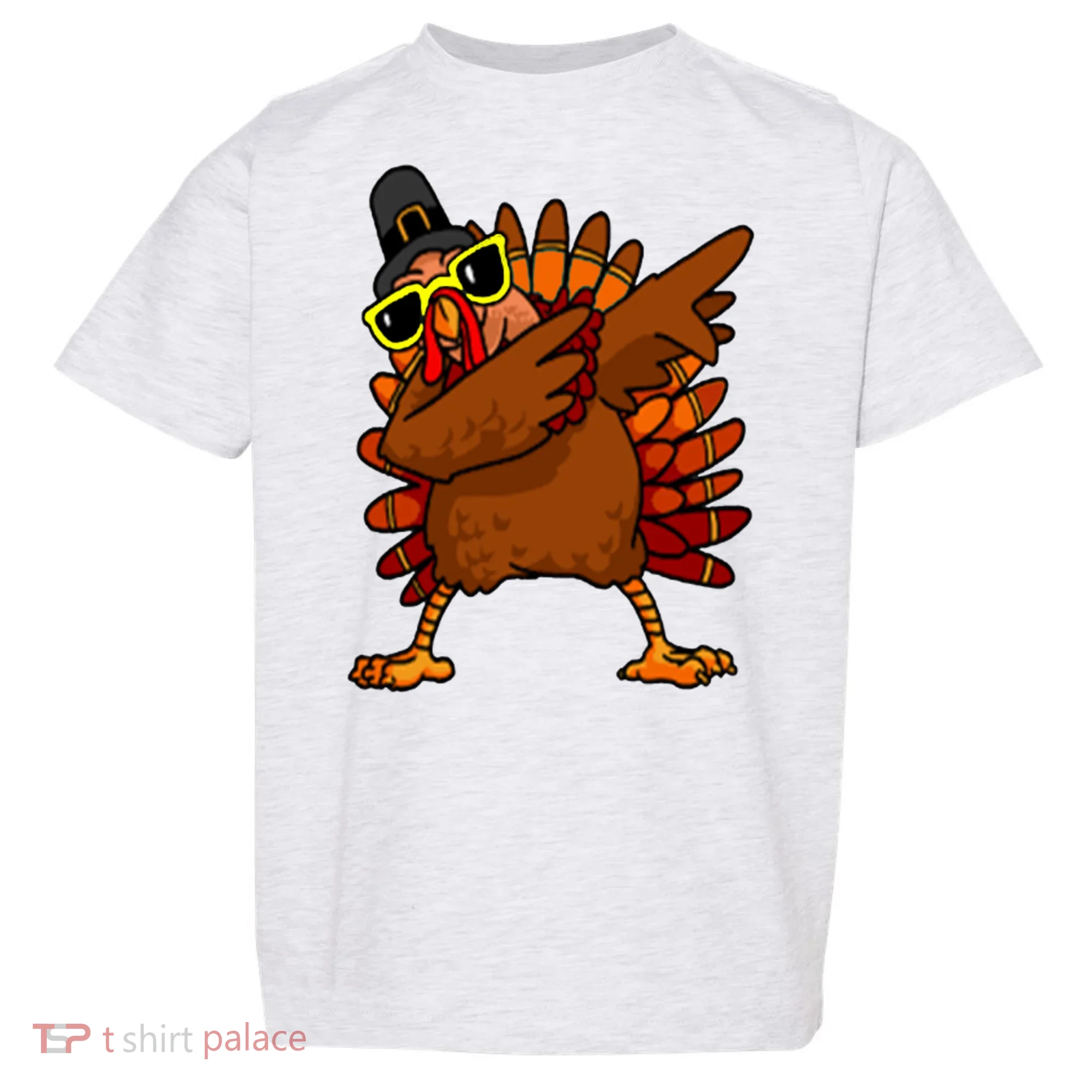 Dabbing Turkey, Thanksgiving Funny Cute Toddler T-Shirt