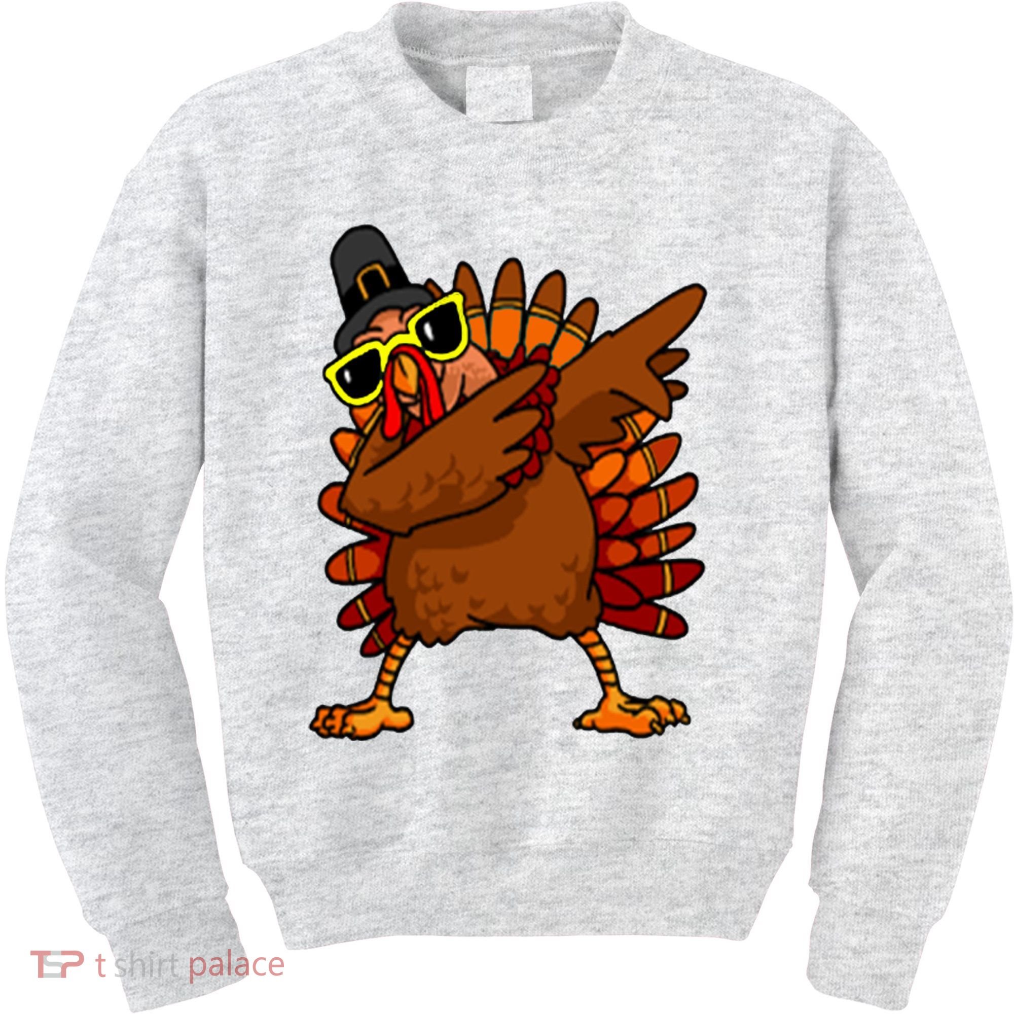 Dabbing Turkey, Thanksgiving Funny Cute Kids Sweatshirt