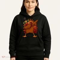 Dabbing Turkey, Thanksgiving Funny Cute Hoodie thumb 5