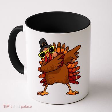Dabbing Turkey, Thanksgiving Funny Cute Coffee Mug