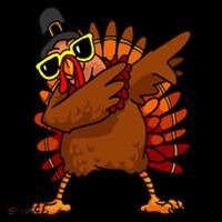 Dabbing Turkey, Thanksgiving Funny Cute Tank Top thumb 6