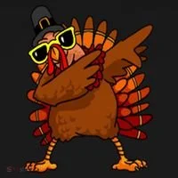 Dabbing Turkey, Thanksgiving Funny Cute Women's T-Shirt thumb 6