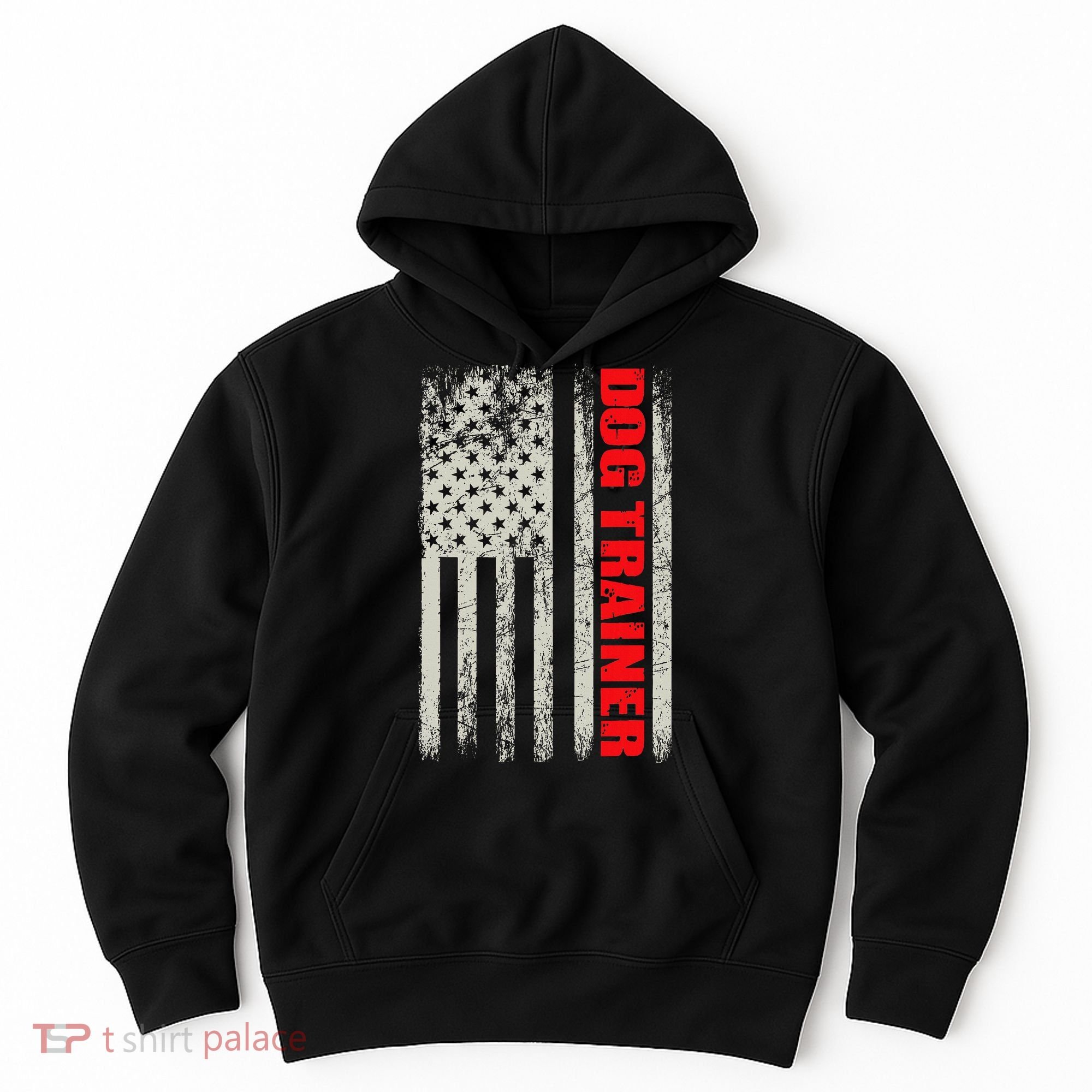 Dog Trainer Usa Flag Dog Training Fun K9 Training Show Dog Hoodie