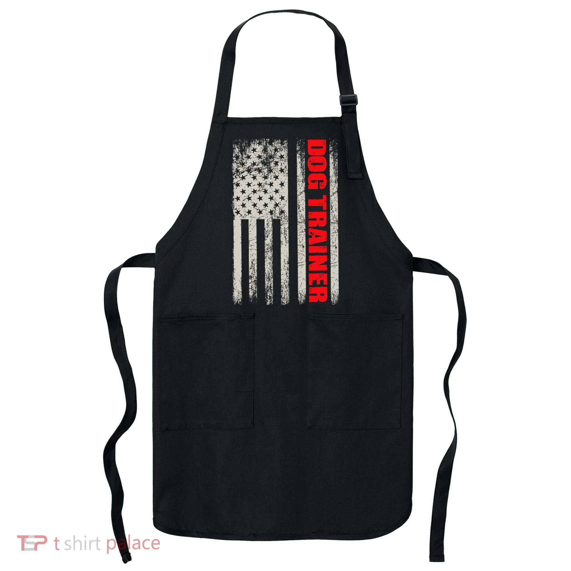 Dog Trainer Usa Flag Dog Training Fun K9 Training Show Dog Apron