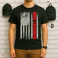 Dog Trainer Usa Flag Dog Training Fun K9 Training Show Dog T-Shirt thumb 6