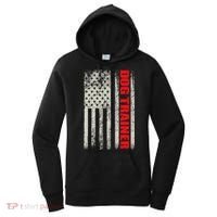 Dog Trainer Usa Flag Dog Training Fun K9 Training Show Dog Women's Hoodie thumb 0