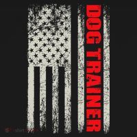 Dog Trainer Usa Flag Dog Training Fun K9 Training Show Dog Women's Hoodie thumb 2