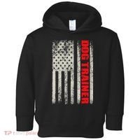 Dog Trainer Usa Flag Dog Training Fun K9 Training Show Dog Toddler Hoodie thumb 0