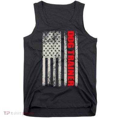 Dog Trainer Usa Flag Dog Training Fun K9 Training Show Dog Tank Top