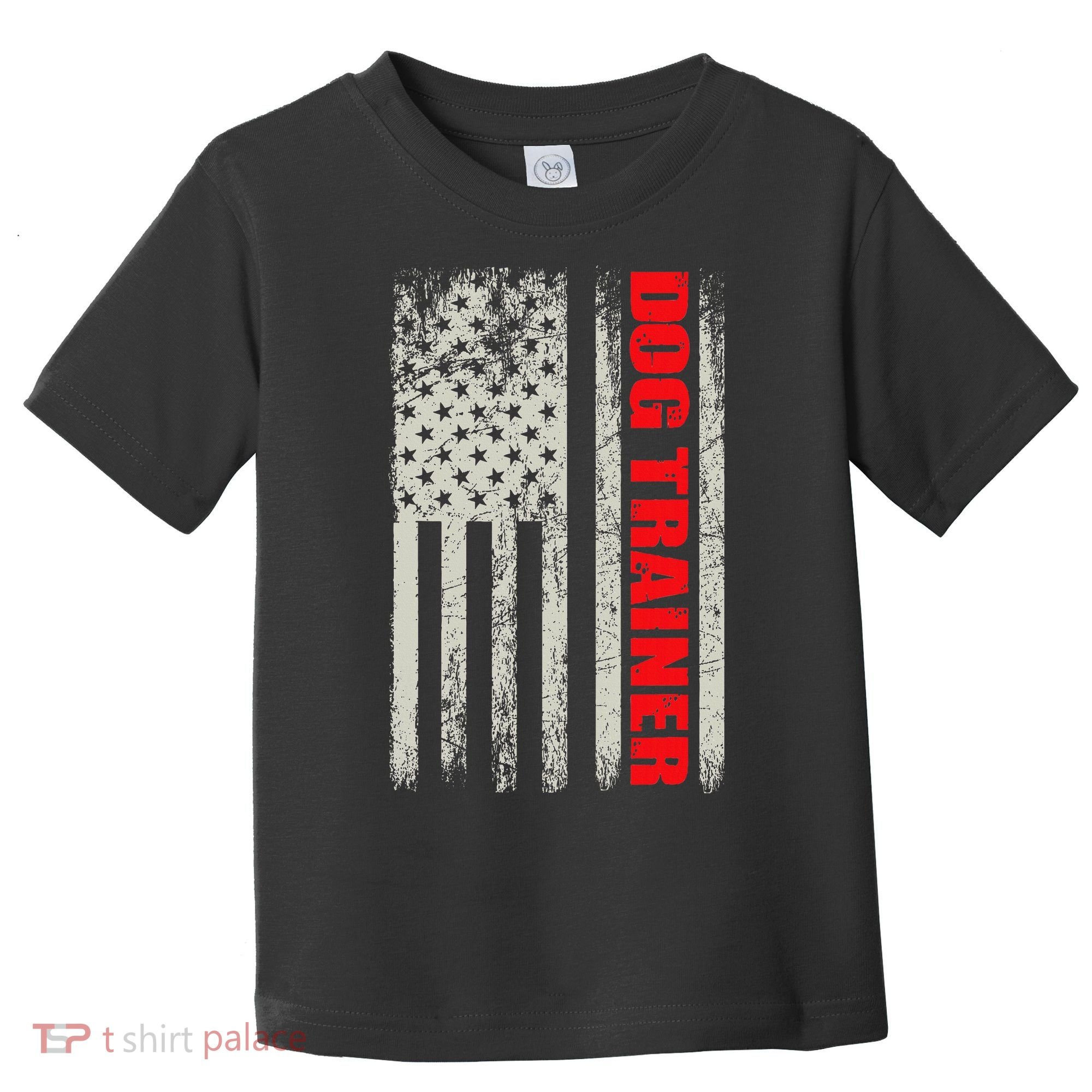 Dog Trainer Usa Flag Dog Training Fun K9 Training Show Dog Toddler T-Shirt