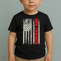 Dog Trainer Usa Flag Dog Training Fun K9 Training Show Dog Toddler T-Shirt thumb 2