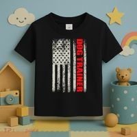 Dog Trainer Usa Flag Dog Training Fun K9 Training Show Dog Toddler T-Shirt thumb 3
