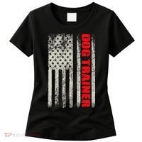 Dog Trainer Usa Flag Dog Training Fun K9 Training Show Dog Women's T-Shirt thumb 0