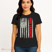 Dog Trainer Usa Flag Dog Training Fun K9 Training Show Dog Women's T-Shirt thumb 4