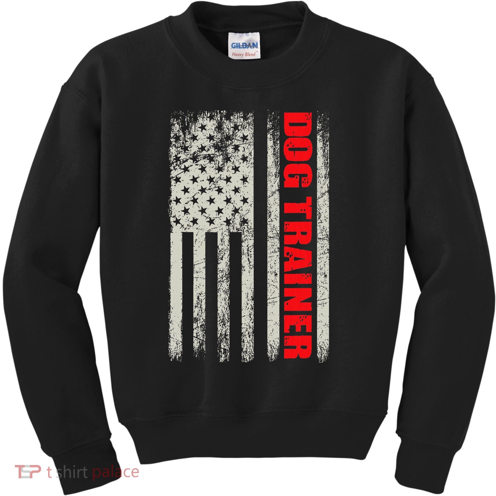 Dog Trainer Usa Flag Dog Training Fun K9 Training Show Dog Kids Sweatshirt