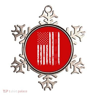 Donald Trump Usa President Vintage Flag On Back Ornament