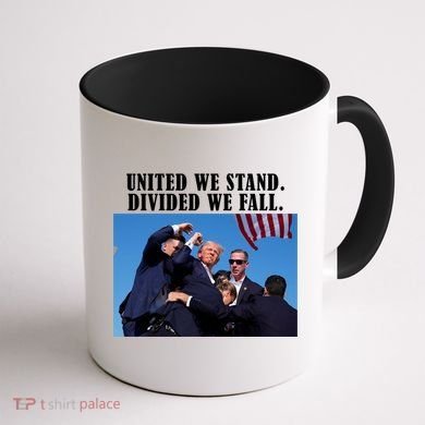 Donald Trump United We Stand Dived We Fall Coffee Mug back