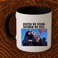 Donald Trump United We Stand Dived We Fall Coffee Mug thumb 2