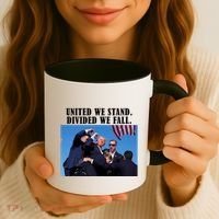 Donald Trump United We Stand Dived We Fall Coffee Mug thumb 3