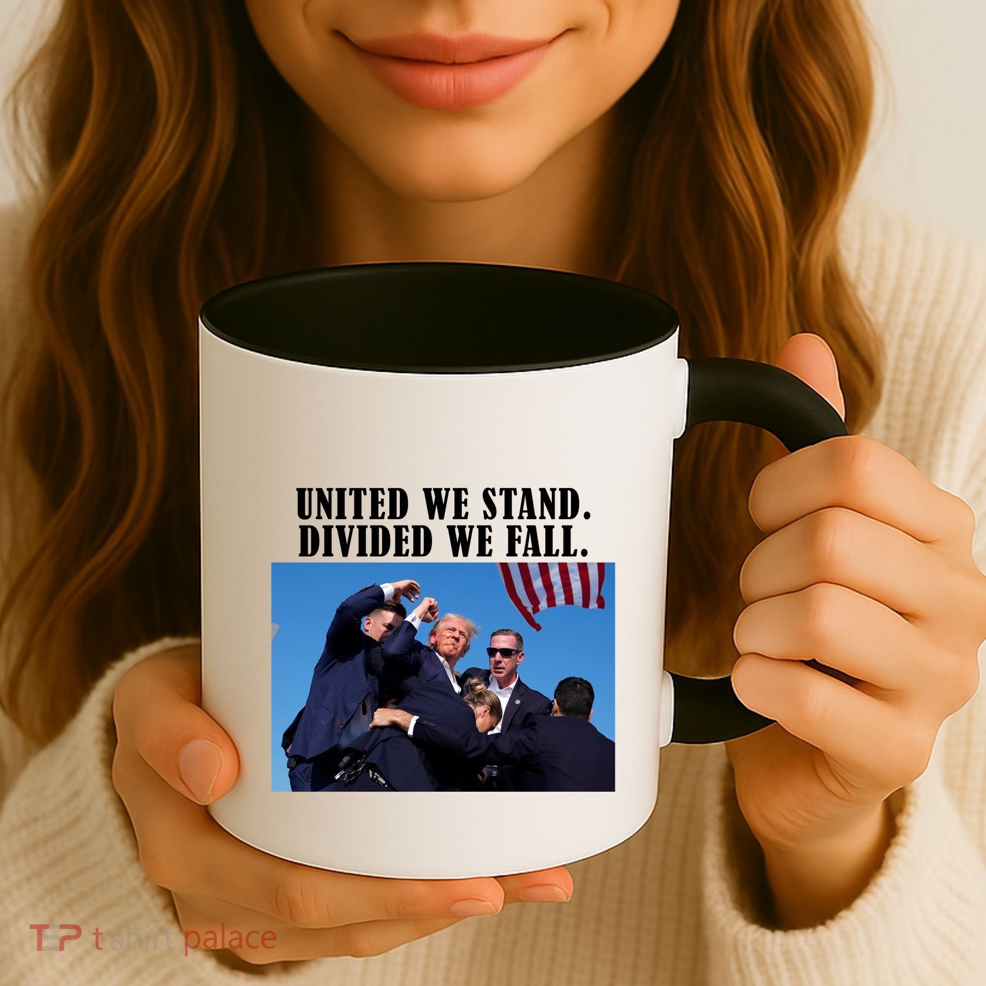 Donald Trump United We Stand Dived We Fall Coffee Mug