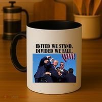 Donald Trump United We Stand Dived We Fall Coffee Mug thumb 4