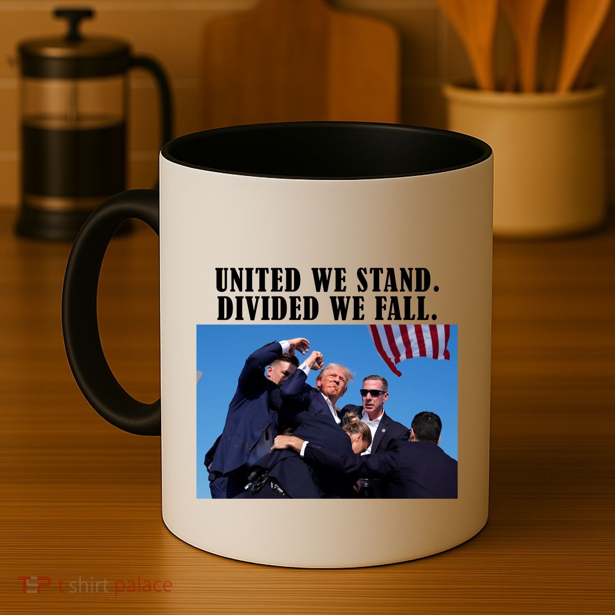 Donald Trump United We Stand Dived We Fall Coffee Mug