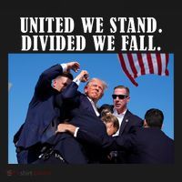 Donald Trump United We Stand Dived We Fall Ornament thumb 1