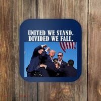 Donald Trump United We Stand Dived We Fall Coaster thumb 0