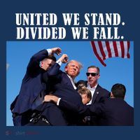 Donald Trump United We Stand Dived We Fall Coaster thumb 2