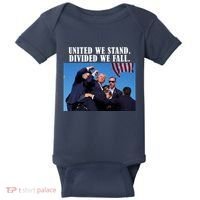 Donald Trump United We Stand Dived We Fall Baby Bodysuit thumb 0