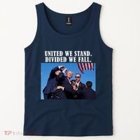 Donald Trump United We Stand Dived We Fall Tank Top thumb 2