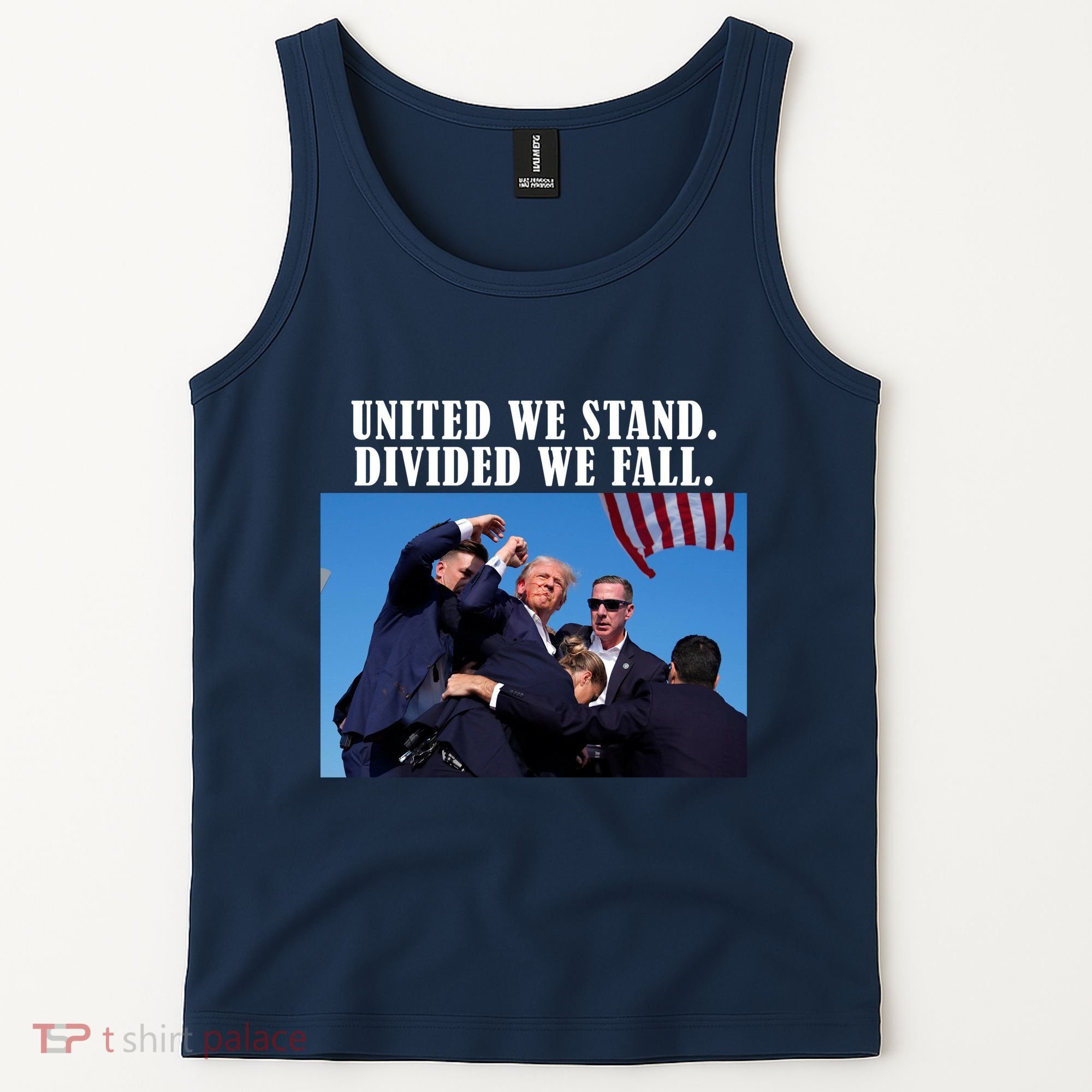 Donald Trump United We Stand Dived We Fall Tank Top