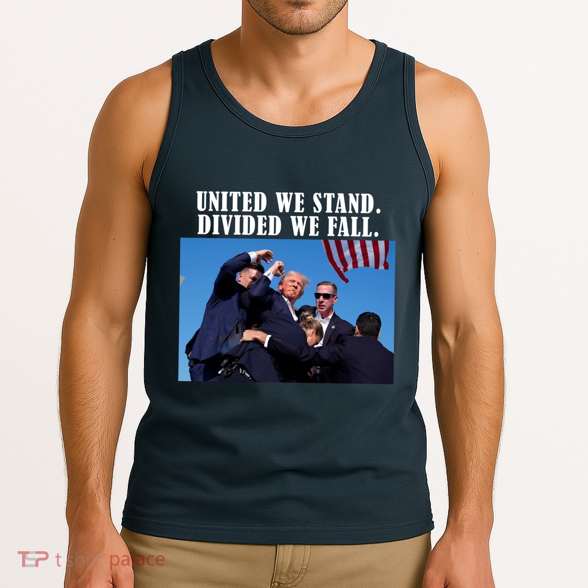 Donald Trump United We Stand Dived We Fall Tank Top