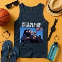 Donald Trump United We Stand Dived We Fall Tank Top thumb 4