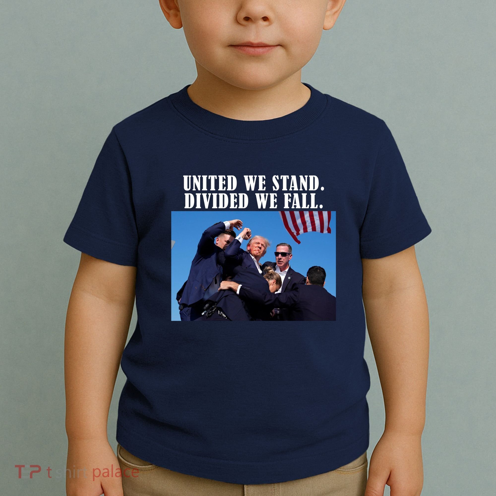 Donald Trump United We Stand Dived We Fall Toddler T-Shirt