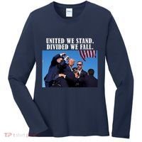 Donald Trump United We Stand Dived We Fall Women's Long Sleeve Shirt thumb 0