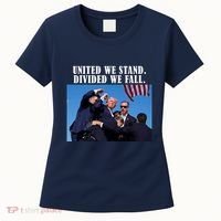 Donald Trump United We Stand Dived We Fall Women's T-Shirt thumb 0