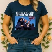 Donald Trump United We Stand Dived We Fall Women's T-Shirt thumb 2