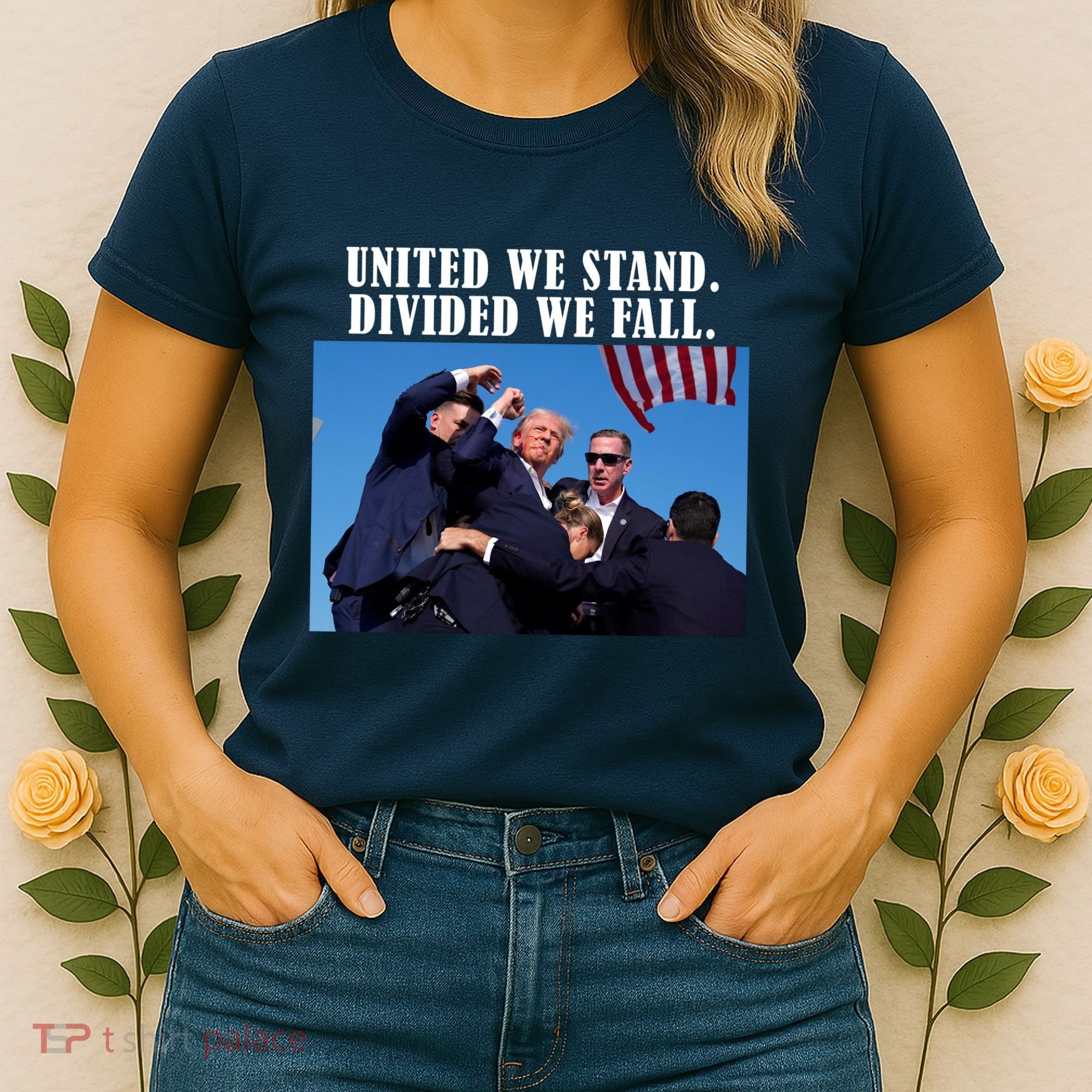 Donald Trump United We Stand Dived We Fall Women's T-Shirt